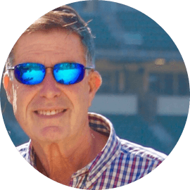 image of patient Benton in blue sunglasses