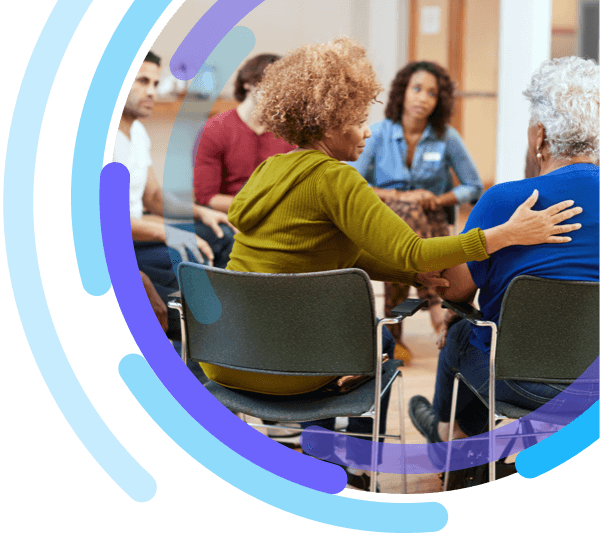 Image of a group of people sitting in a circle