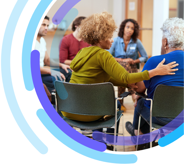 Image of a group of people sitting in a circle